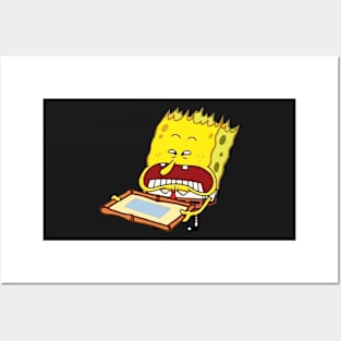 Funny SpongeBob - cartoon drawing - Color Posters and Art